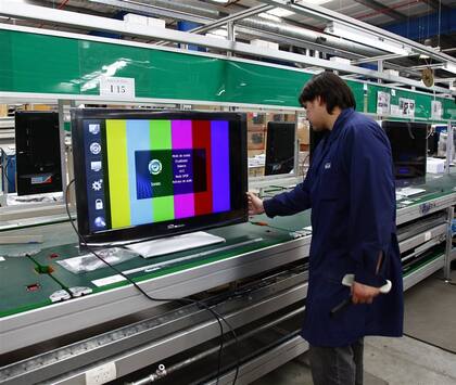 Una de las fábricas promocionadas en Río Grande, Tierra del Fuego