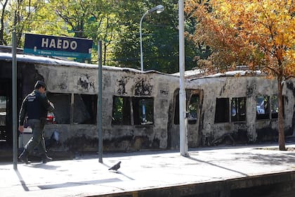 Una de las formaciones encendidas en Haedo, en noviembre de 2005