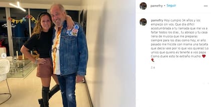 Una de las fotos que Pamela Frydlewski publicó el día de su cumpleaños