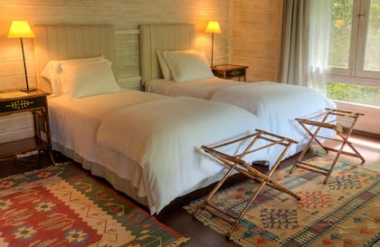 Una de las habitaciones de La Becasina