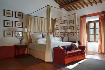 Una de las habitaciones del Castello Banfi