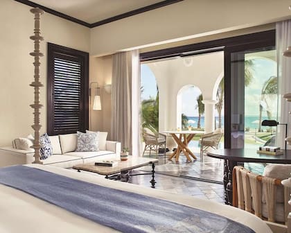 Una de las habitaciones del hotel cinco estrellas