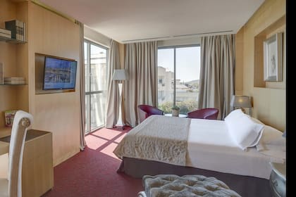 Una de las habitaciones del hotel de Messi en Sitges