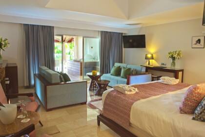 Una de las habitaciones del hotel donde se hospedaron Pampita y Roberto García Moritán