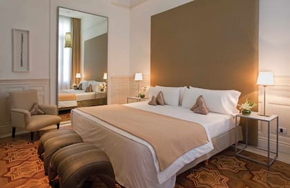 Una de las habitaciones del hotel Splendor Savoy de Rosario.