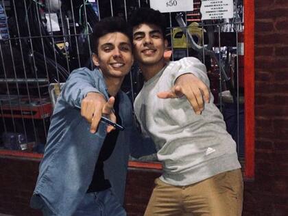 Una de las imágenes que compartió Gastón Muzlera junto con Fernando Báez Sosa