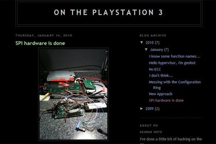 Una de las imágenes que subió George Hotz en su blog sobre la PS3 que modificó. Publicará su trabajo cuando haya refinado el proceso, dijo el joven de 20 años