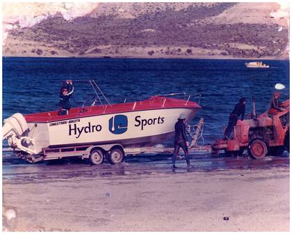 Una de las lanchas de los comienzos de Hydro Sport