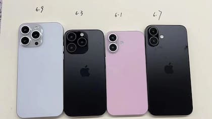Una de las maquetas filtradas con el nuevo diseño del iPhone 16