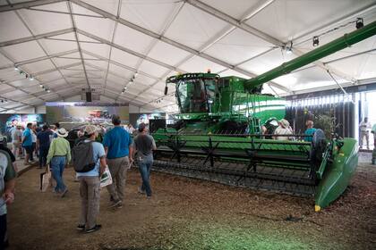 Una de las máquinas de la firma exhibida en la muestra