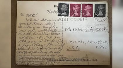 Una de las misteriosas cartas familiares de hace décadas (Foto: washingtonpost.com)
