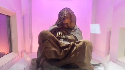 Una de las momias de Llullaillaco, preservadas en Salta