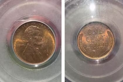 Una de las monedas es el centavo de Lincoln VDB de 1909