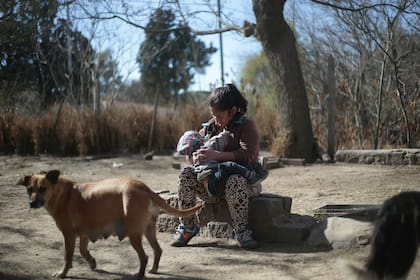 Una de las mujeres que escapa a la violencia doméstica