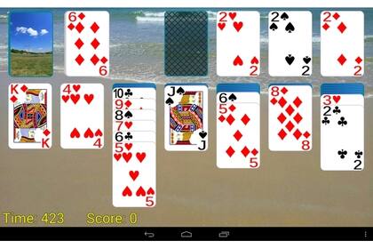 Una de las múltiples versiones del Solitario
