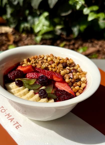 Una de las novedades del mes en Tomate: el açaí bowl.