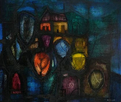 Una de las obras de Alfredo Sinclair que se exhiben en el Museo Mitre