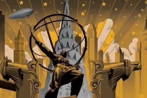 Una de las obras de Juan Gatti, inspiradas en el Art Déco neoyorquino