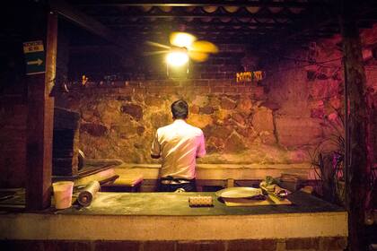 Una de las paradas durante El tour del taco