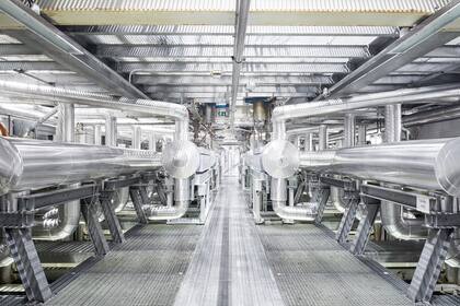 Una de las plantas productoras de Econyl en el mundo.