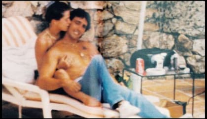 Una de las pocas fotos "publicables" del encuentro entre Houtteman y Ducruet