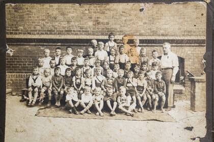 Una de las pocas fotos que conserva Max Zamory de su infancia en Alemania.