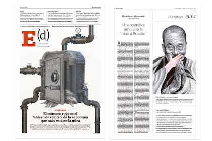 Una de las portadas de Economía del domingo premiada y la ilustración del Dalai Lama destacada por los jurados