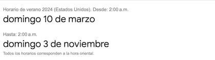 Una de las preguntas más frecuentes en Google es cuándo comienza el horario de verano en Estados Unidos