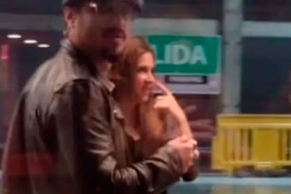 Una de las primeras imágenes de la relación entre Daniel Osvaldo y Daniela Ballester, cuando aún no habían confirmado el romance
