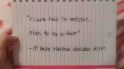 Una de las publicaciones de Micaela en Facebook