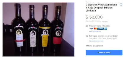 Una de las publicaciones que se puede ver en Mercado Libre