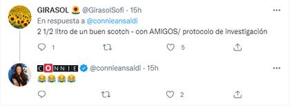 Una de las respuestas que recibió Connie Ansaldi