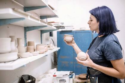 Una de las salas estuvo destinada por un tiempo a elaborar piezas de cerámica