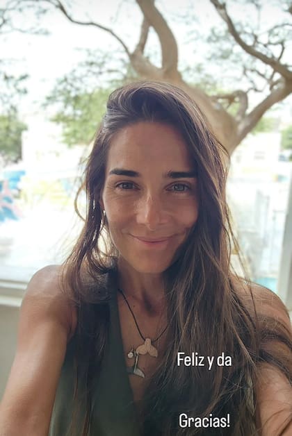 Una de las selfies que posteó Juana Viale, durante su gran viaje por el Atlántico que asegura es el primero de muchos
