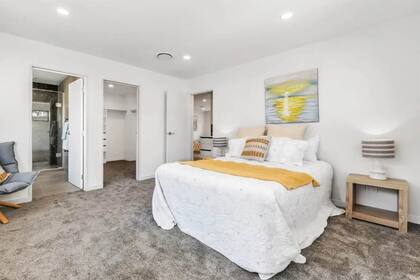 Una de las siete habitaciones que tiene la casa