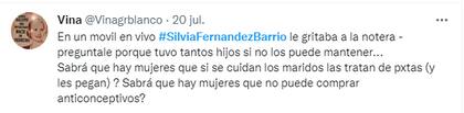 Una de las tantas respuestas a los dichos de Silvia Fernández Barrio
