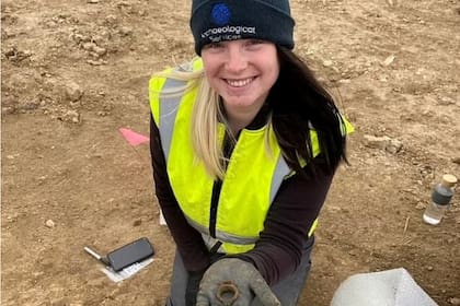 Una de las trabajadoras que realizó el descubrimiento