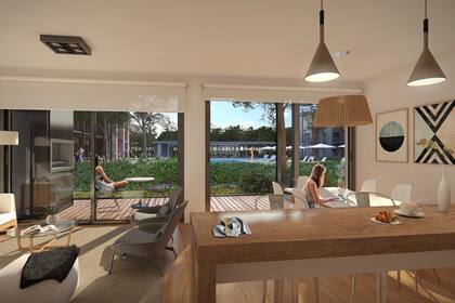Una de las unidades de Casa Living, el emprendimiento que se desarrolla en San Isidro