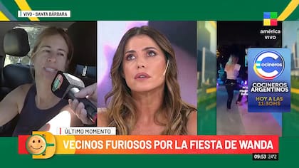 Una de las vecinas de Wanda contó que vive a tres kilómetros de su casa y la música se escuchaba igual