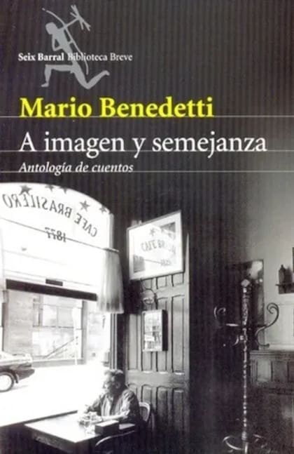 Una de las ventanas de Café Brasilero está ilustrada en “A imagen y semejanza”, cuento de Mario Benedetti publicado en La muerte y otras sorpresas (1968)