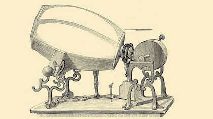 Una de las versiones del fonoautógrafo creado por Edouard-Léon Scott de Martinville
