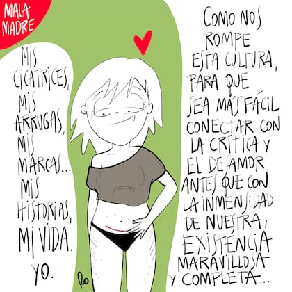 Una de las viñetas de "Mala madre en cuarentena", de Ro Ferrer