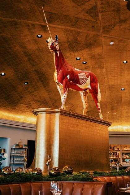 Una de las vistas más icónicas del Pao, el restaurante del Hotel Faena donde se celebró el cumpleaños.