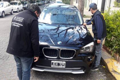 Una de los autos secuestrados en los allanamientos