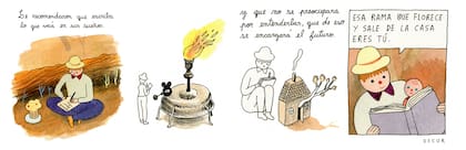 Una de sus tiras, de 2017