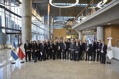 Una delegación de empresarios chilenos visitó la Argentina, miembros de la Sociedad de Fomento Fabril de Chile (Sofofa)