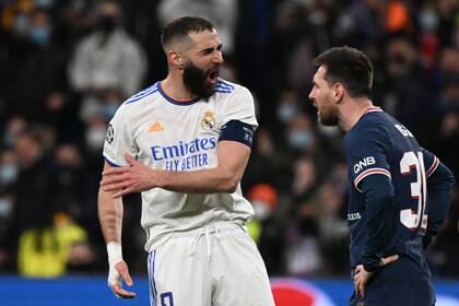 Una discusión entre Karim Benzema y Messi; el delantero francés se lució con una actuación descollante para revertir la serie