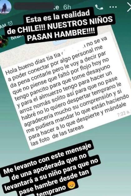 Una docente publicó en las redes sociales el desgarrador mensaje de texto que le envió la madre de uno de sus alumnos para explicar los motivos de la ausencia de su hijo a la clase virtual