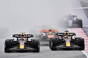 Verstappen fue el más rápido en el sprint de Austria, donde hubo otro cruce tenso con su compañero de equipo