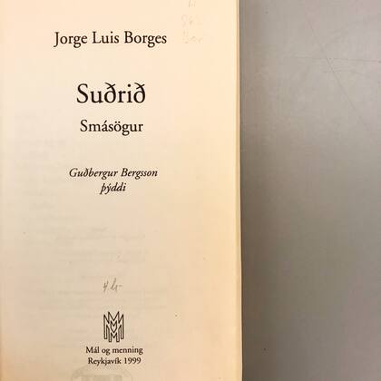 Una edición de Suðrið, también conocido como El sur